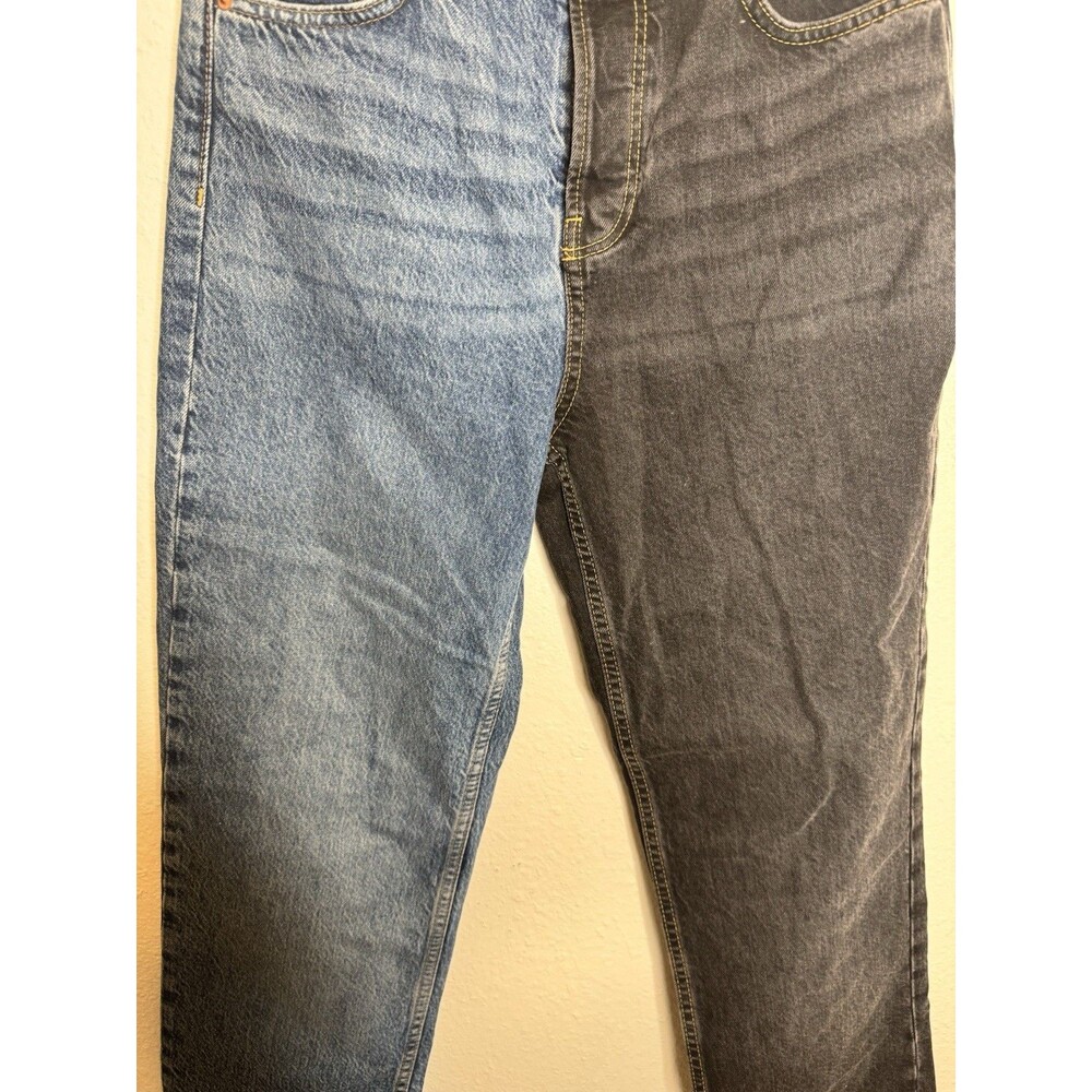 BDG Urban Outfitters Pax Two-Tone Jeans W28 L32 Blue Black Denim NWT - Picture 5 of 16